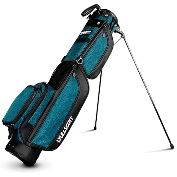 Lyle and Scott Gleneagle Golf Bag - Lightweight Golf Bags for Men with 3 Way Full Length Divider, Insulated Cool Pocket, Durable Handle, Retractable Stand, Padded Strap - Golf Stand Bag
