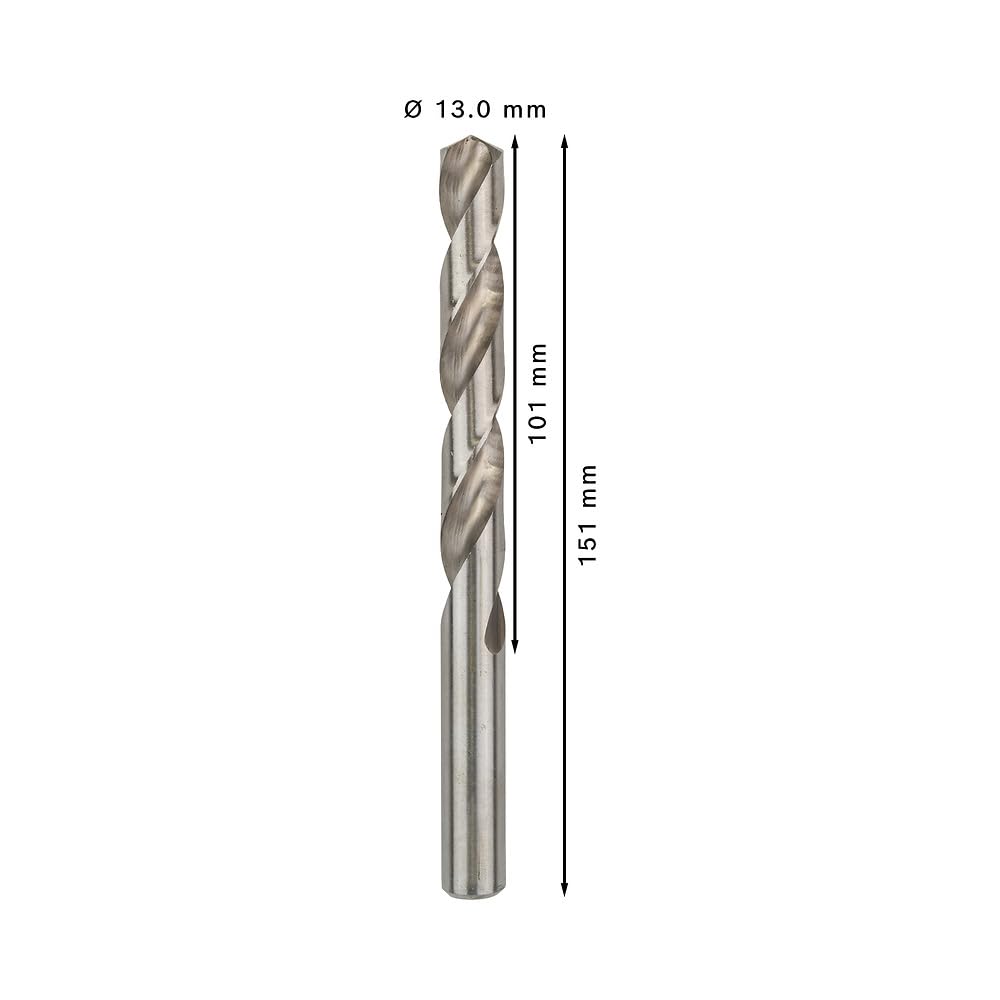 Bosch 5x PRO Metal HSS-G Twist Drill Bit Standard Length (for Non-ferrous metals, Steel, Ø 11,50 mm, Professional Accessory Rotary Drill/Drivers)