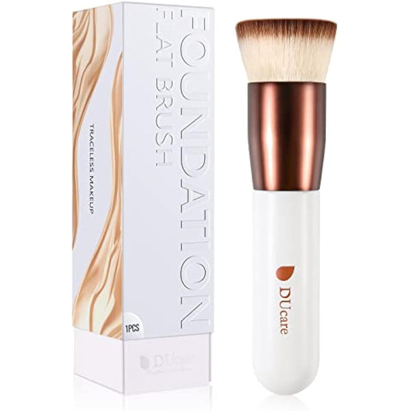 DUcare Foundation Brush Kabuki Make Up Brush Flat Top Makeup Brushes Perfect For Blending Liquid, Cream or Flawless Powder Cosmetics - Buffing, Stippling, Concealer