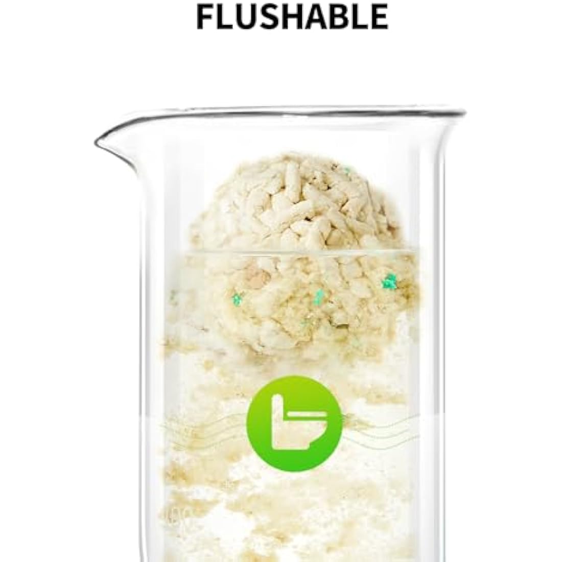 PETKIT Upgraded Clump+ Tofu Mixed Cat Litter, Ultra Absorbent and Fast Drying, 14.4kg/24L 100% Natural Ingredients Odor Eliminating Clumping Cat Litter, Dust-Free Low Tracking, Flushable, 6 Packs