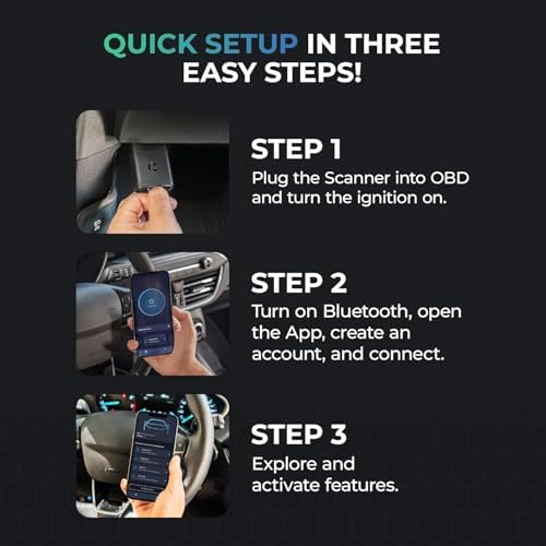 Carista EVO - Bluetooth OBD2 Scanner - Car Scanner Diagnostic Tool and Code Reader with Access to Diagnostics, Customizations, Service Tools, and Live Data