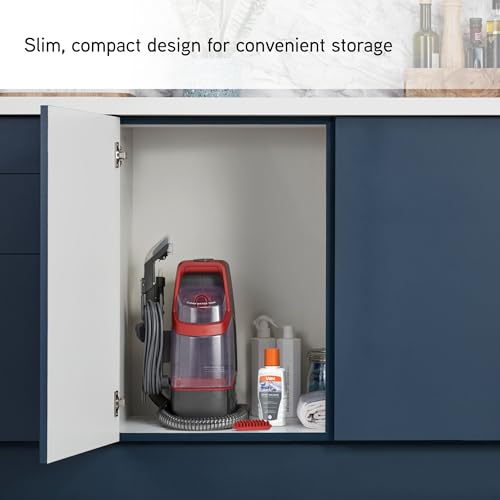 Vax CDCW-CSXA SpotWash Duo Spot Cleaner, Car, Upholstery, Sofa Carpet Cleaning Machine, Included Pet Tool & Solution Removes Spills & Stains, Portable and Compact Design, 1 Liter, Grey/Blue