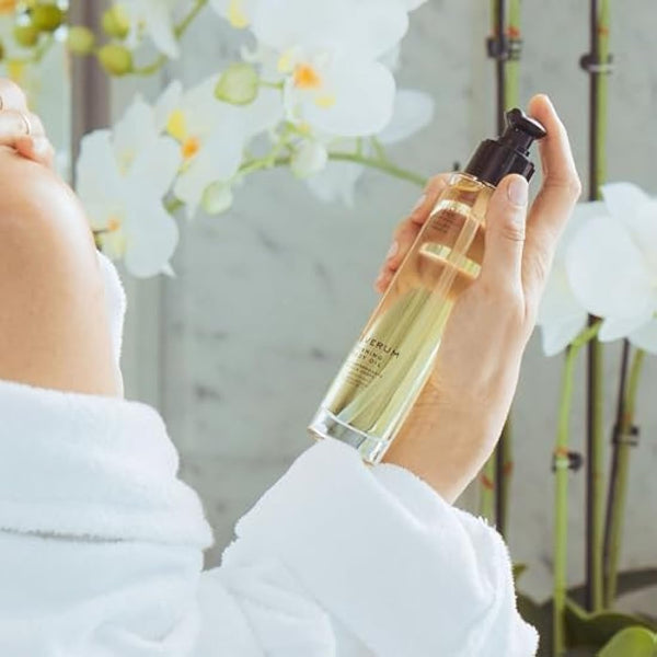 Olverum Firming Body Oil - Luxury Skin Tightening Oil 100ml Spray - Ethically Sourced Blend of Active Botanical and Essential Oils – Unisex Contouring Collagen Boost - Relax Restore Renew (100ML)