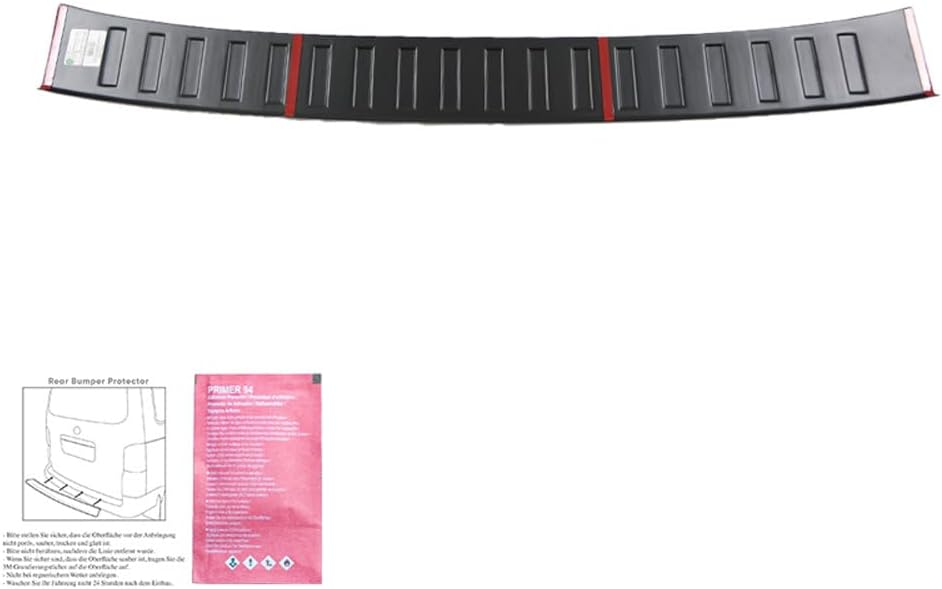 ONEWAY Rear Bumper Protector compatible with Volkswagen Crafter MK2 2016- & MAN TGE MK1 PreFacelift 2016- - Matt black