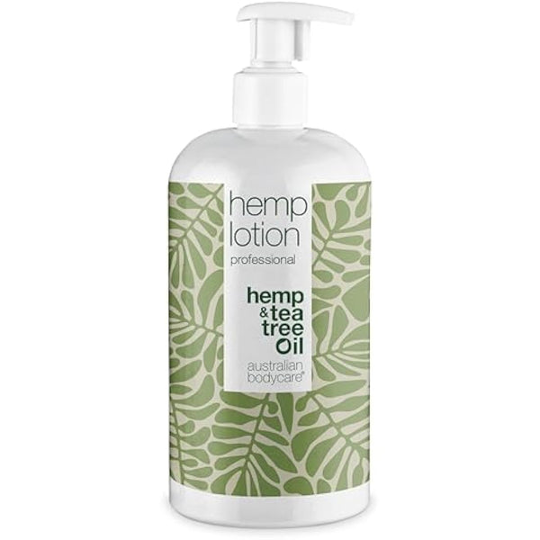 Hemp Body Lotion for Women & Men 500 ml | Hemp Seed Oil Body Lotion against Dry Skin from Australian Bodycare | Daily care Relieve pimples, Ringworm, Fungus, Jock Itch, Acne, Body Odor & smelly feet