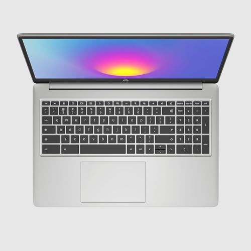 HP Chromebook 14" | Intel Processor N100 Processor| 4 GB RAM | 128 GB Flash Storage | Intel UHD Graphics | HD Display | Up to 12hrs battery | Chrome OS | Dual Speakers | Glacier Silver | 14a-nf0002sa