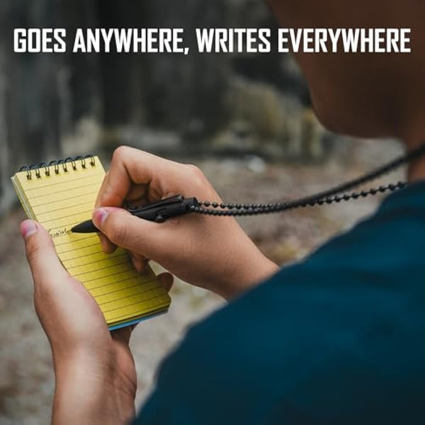 KeyUnity KP04 Titanium Alloy Ballpoint Pen with Clip, Retractable EDC Pocket Pen for Daily Use (Black)