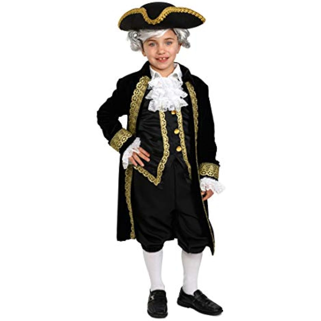 Dress Up America Historical Alexander Hamilton Outfit for Kids - Beautiful Dress Up Set for Role Play