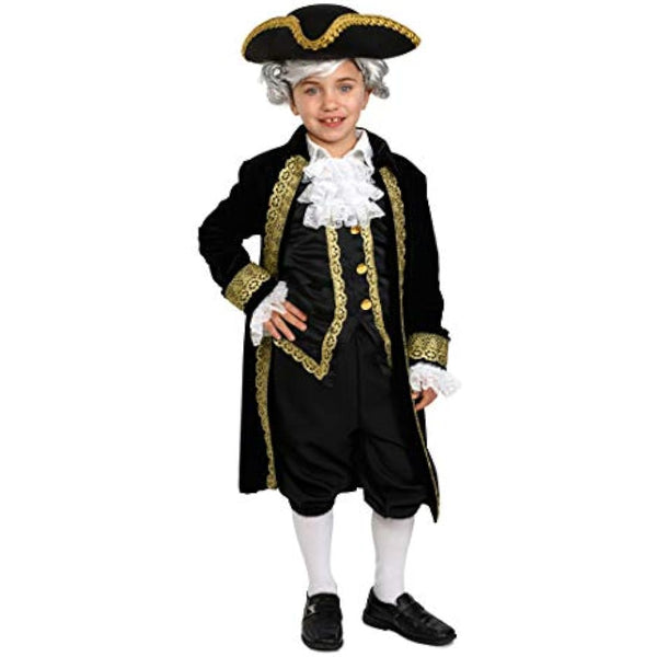 Dress Up America Historical Alexander Hamilton Outfit for Kids - Beautiful Dress Up Set for Role Play