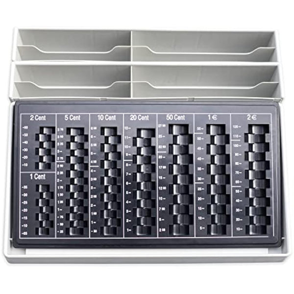 Euro Counting Board for Coins and Notes