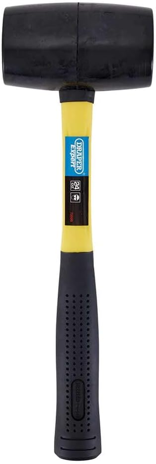Draper Expert Rubber Mallet 750g | Multi-Purpose Mallet Soft Hammer | Shock Absorbing Grip | 72020