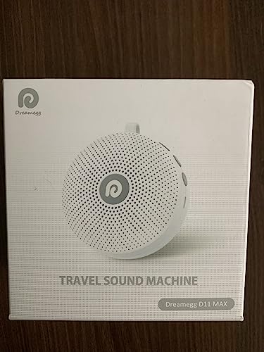 Dreamegg White Noise Machine, Portable Sound Machine Baby Features Powerful Battery, D11Max Sleep Aid Sound Machine for Baby Adults 21 Soothing Sounds for Sleeping Nursery Travel Gift USB Rechargeable