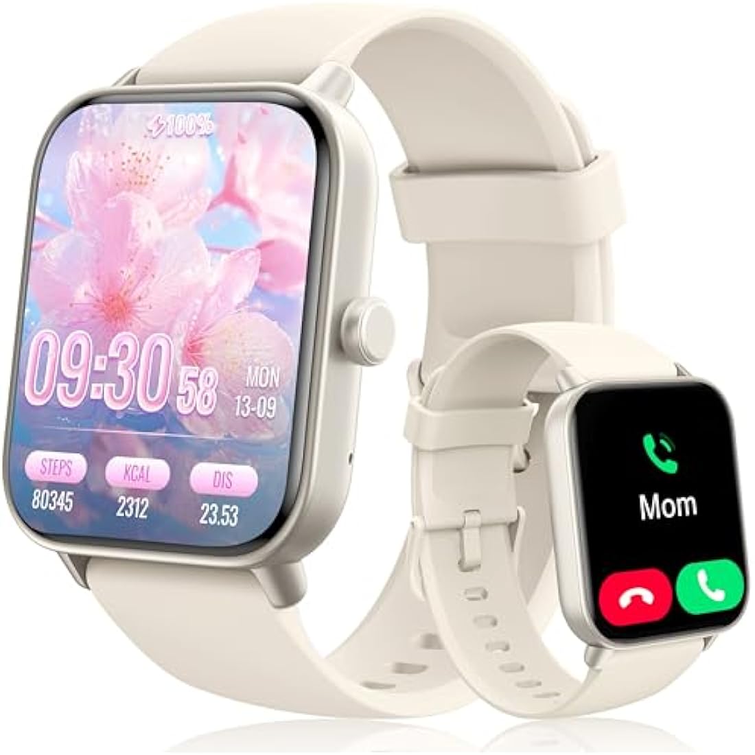 KALINCO Kids Smart Watch for Boys Girls Teens, IP68 Waterproof Swimming Smartwatch, 1.8'' Fitness Activity Tracker with 100 Sports, Make/Answer Call, Heart Rate/Sleep Monitor, Valentines Gift for Kids