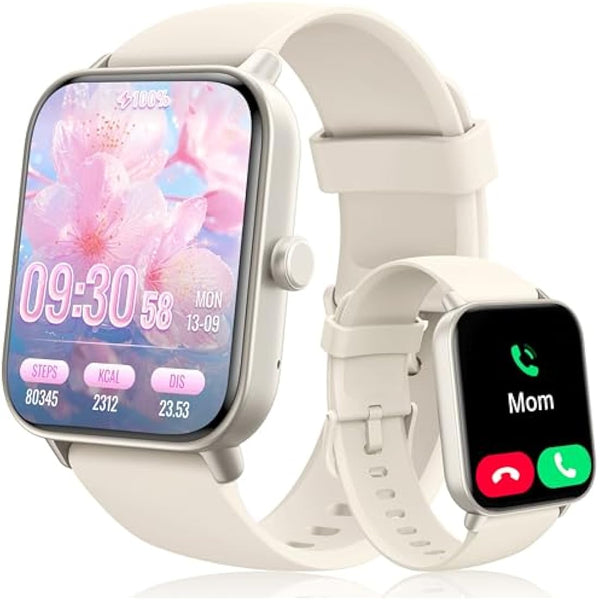 KALINCO Kids Smart Watch for Boys Girls Teens, IP68 Waterproof Swimming Smartwatch, 1.8'' Fitness Activity Tracker with 100 Sports, Make/Answer Call, Heart Rate/Sleep Monitor, Valentines Gift for Kids