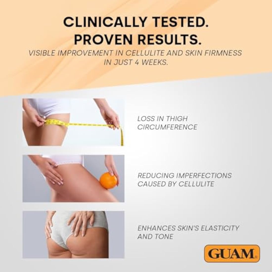 GUAM Seaweed Mud Anti Cellulite Treatment for Legs & Thighs - 1kg Natural Tightening Hot Body Mask - Skin Firming Antioxidant Cellulite Remover to Reduce Imperfections, Improves Tone & Elasticity