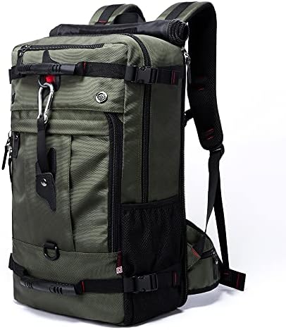 Kiepoar Hiking Backpack 40L Travel Backpack Waterproof for Outdoor Sports Travel 3 in 1 Backpack Shoulder Bag Crossbody and Handbag Large Sports Bag Anti-theft with Shoe Compartment