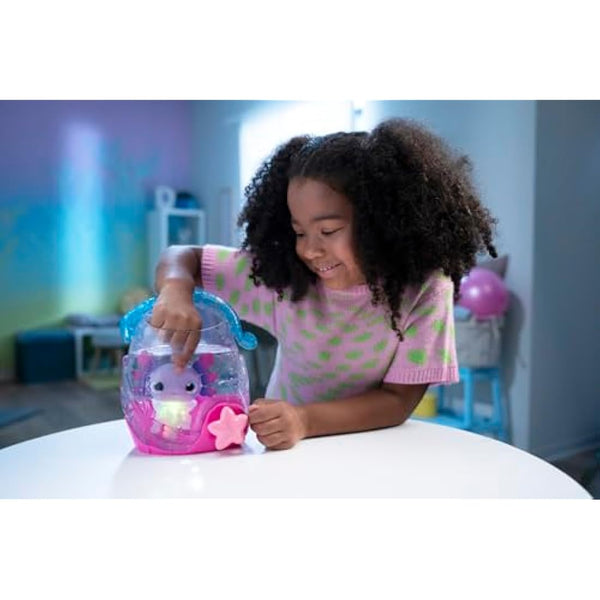 Animagic: Let's Glo Axolotl Bubble Reef | Portable Magic Bubble Aquarium | Also Includes 1 Let's Glo Axolotl | Interactive Electronic Pets | For Kids Aged 4+