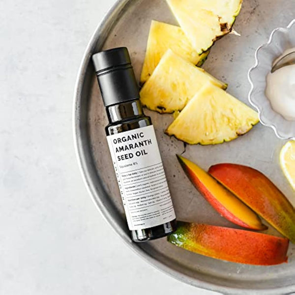 Erbology Organic Amaranth Oil 100ml - Cold-Pressed - Rich in Squalene (8%) and Vitamin E (580% RI) - Regenerate and Nourish - No Additives or Preservatives - Sustainably Sourced - Vegan - GMO-Free