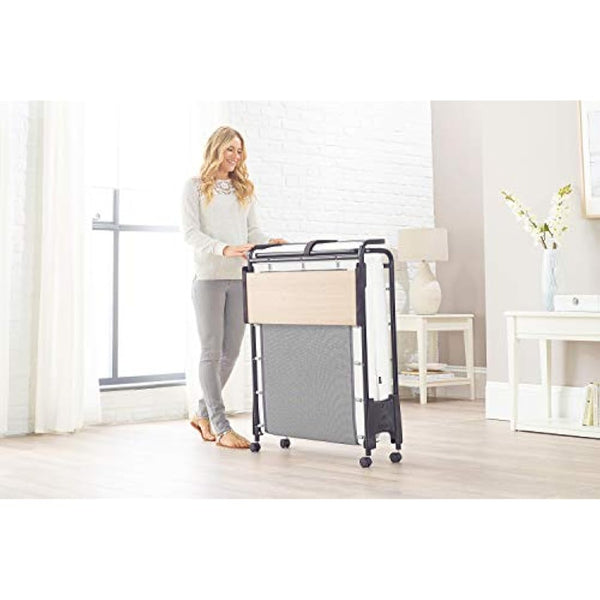 JAY-BE Revolution Folding Bed with Memory e-Fibre Mattress, Compact, Single