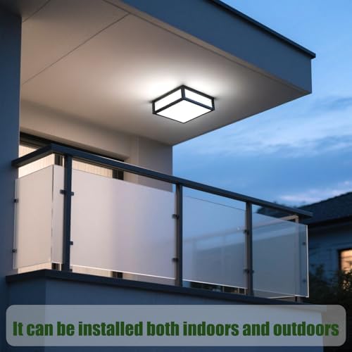 EBION Outdoor Wall Lantern, Exterior Light Fixture IP54 Waterproof, Modern Outside Wall Sconce, Aluminum Material, Anthracite Grey, E27 Max. 20W x 2 (Bulb Not Included)