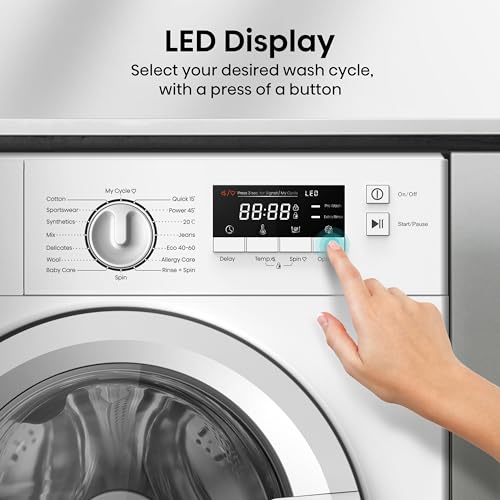 Hisense 3 Series WFQA9014EVJM Freestanding 9 KG Front Load Washing Durable Inverter Machine Steam Wash Quick Wash 15 Washing Programs 1400 RPM White- Energy Rating A