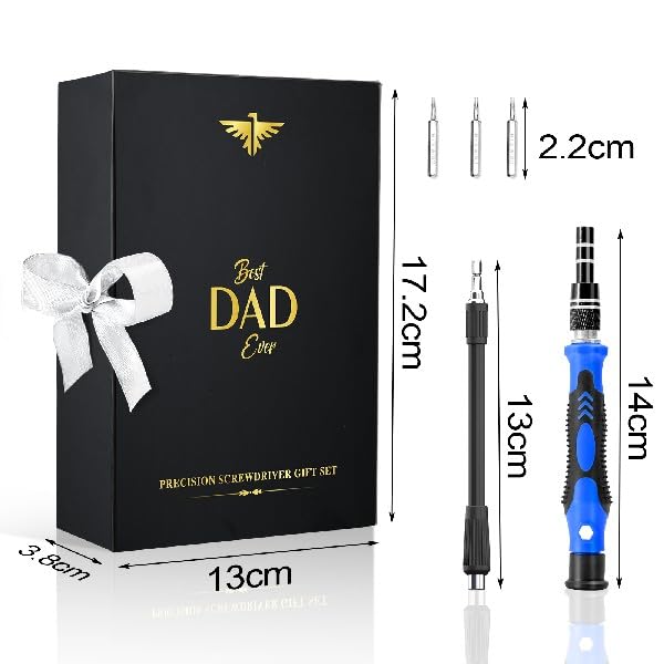 WEARXI Birthday Gifts for Men 60 in 1 Precision Screwdriver Set, Father s Day Gifts from Daughter/Son, Mens Gifts for Dad, Presents Tools Gadgets for Men, Anniversary for Him