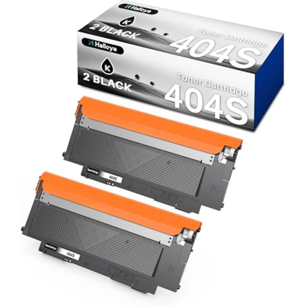 Halloya 404S Compatible Toner Cartridge for Samsung CLT-P404C CLT-K404S CLT-404S K404S Replacement for Samsung Xpress SL C430W C430 C480W C480FW C480FN C480 C482W C483W C432W C433W (2 BK)