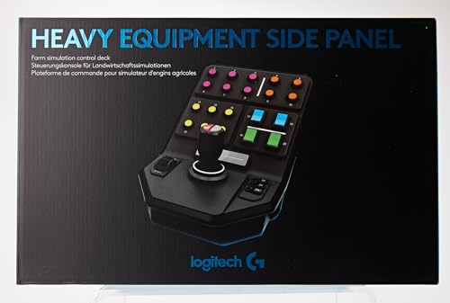 Logitech G Saitek Farm Sim Heavy Equipment Side Panel, 25+ Assignable Buttons, Front Loader Stick with Twist Axis, Auto-Pilot Built-In, USB, PC/Mac - Black
