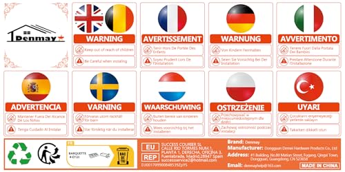 Denmay 01T08 DIA 6CM BBQ Thermometer Outdoor Barbecue Smoker Grill Stainless Steel barbecue thermometers, BBQ Temperature Gauge for Weber, Charbroil, Chargriller, Blooma, Brinkmann, kamado