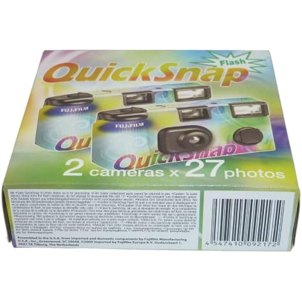 Fujifilm 7130786 QuickSnap 400 Disposable Flash Camera (Pack of 2)