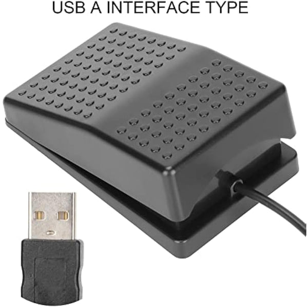 Annadue USB Foot Pedal, Single Pedal Photoelectric Switch Foot Control, One Key Customized Computer Keyboard Action Pedal Programmable Single Foot Switch Pedal for Keyboard Mouse PC Laptop