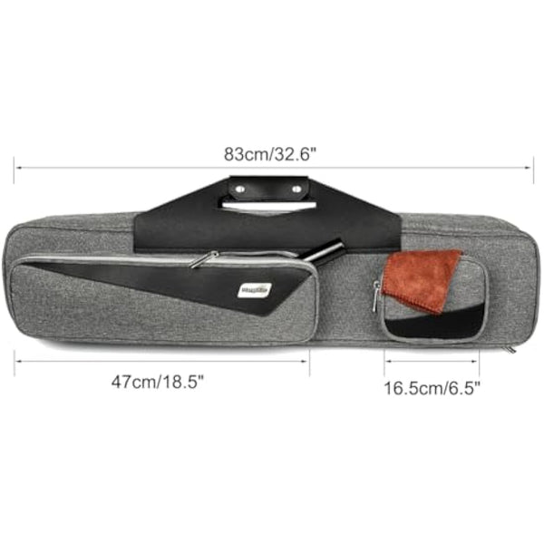 MangoRun Pool Cue Case 4x4 with Backpack Straps Carrying Case for 4 Pool Cues