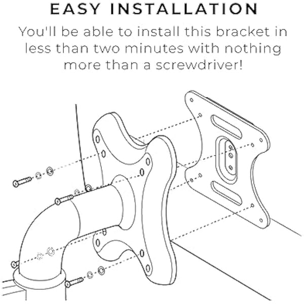 HumanCentric VESA Mount Adapter Compatible with MSI Optix MAG341CQ, AG32C, AG32CQ, G24C, G27C, G27C2 Monitors, Does Not Fit MAG24C, For 75x755 and 100x100mm Patterns