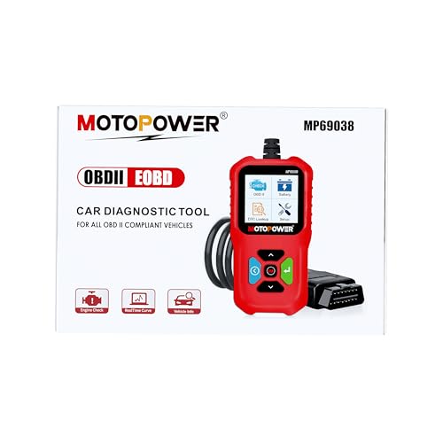 MOTOPOWER MP69038 Car OBD2 Scanner Code Reader Engine Fault Code Reader Scanner CAN Diagnostic Scan Tool - Elite Edition