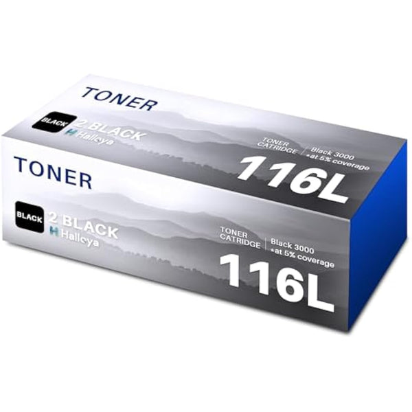 Halloya MLT D116L D116S Compatible Toner Replacement for Samsung MLT D116L D116S to use with Xpress SL-M2835DW M2825ND M2825DW M2885FW M2675 M2675FN M2875FD M2625 M2626 M2676 M2825 (2BK)