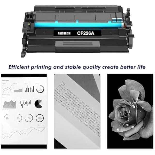 26A (CF226A) CF226X 26X Toner Cartridges Replacement for HP Laserjet Pro M402dn Toner MFP M426fdw M426dw M426fdn M426 M402d M402dw M402n M402 Printer ( 1-Pack, Black )