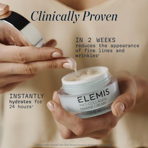 ELEMIS Pro-Collagen Marine Cream SPF30 – Anti-Wrinkle Face Moisturiser, Hydrating Day Cream, 50ml – Original, Ultra-Rich or Rose