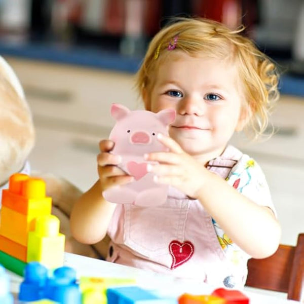 Anboor 5" Squishy Toy Love Heart Pig Kawaii Soft Squishy Animals Toy Slow Rised Squeeze Piggy Squish Stress Relief for Kid Adult Toys