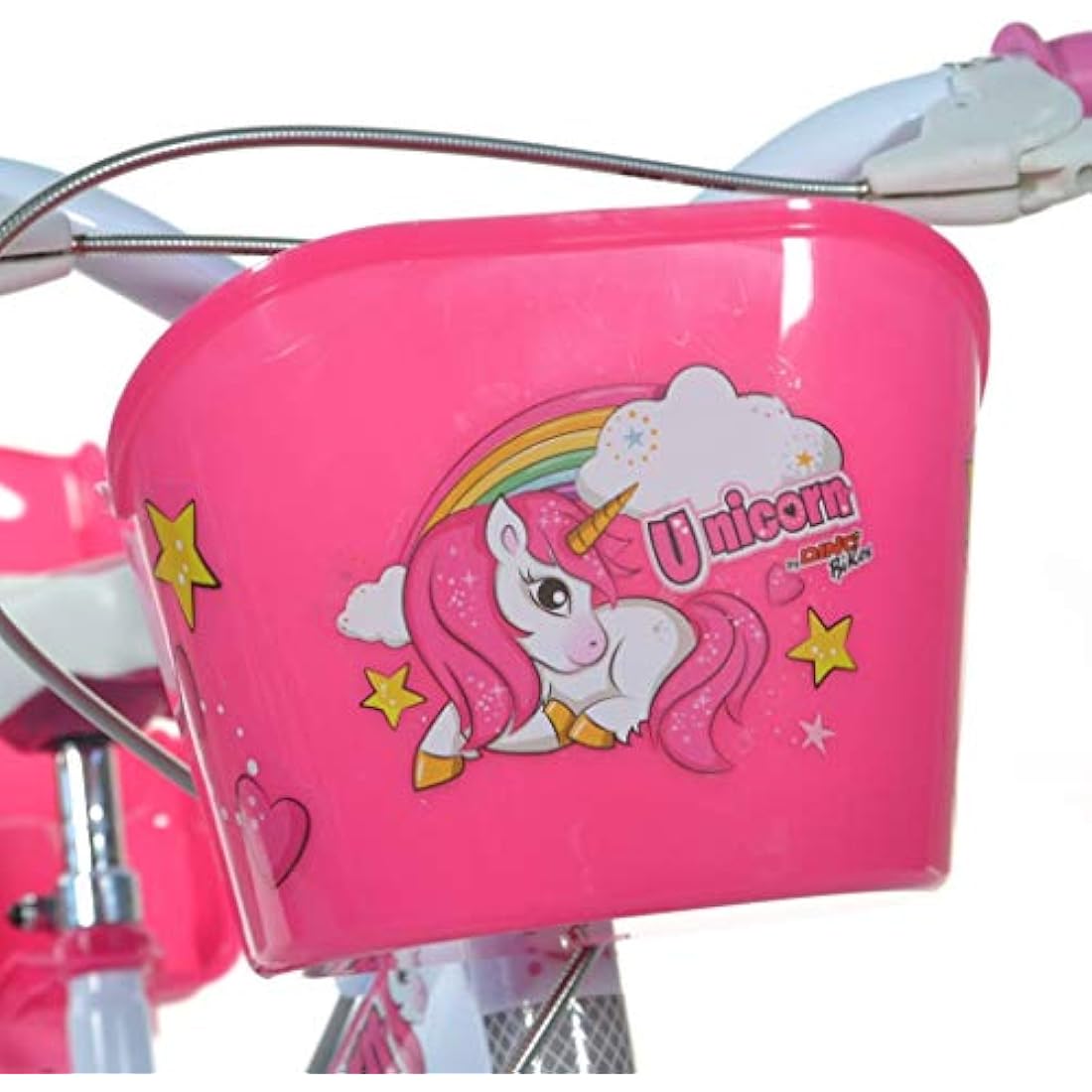 Dino Bikes 144R-UN Unicorn 14" Bicycle 14'', White & Pink