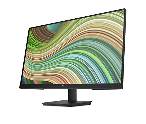 HP 24 Inch FHD Monitor | Full HD VA LCD Display | 75hz Refresh Rate | 250 Nits Brightness | 3000:1 Contrast Ratio | AMD FreeSync Technology | Adjustable Tilt | 1x HDMI 1.4, 1x VGA | Black | V24v G5