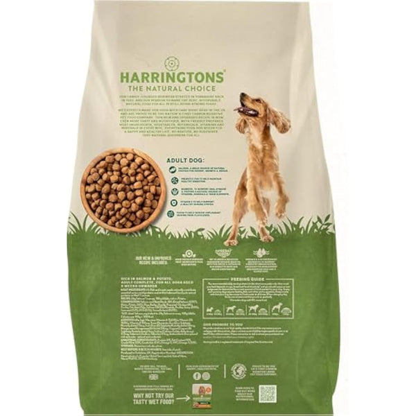 Harringtons Complete Dry Adult Dog Food Salmon & Potato 18kg - Made with All Natural Ingredients