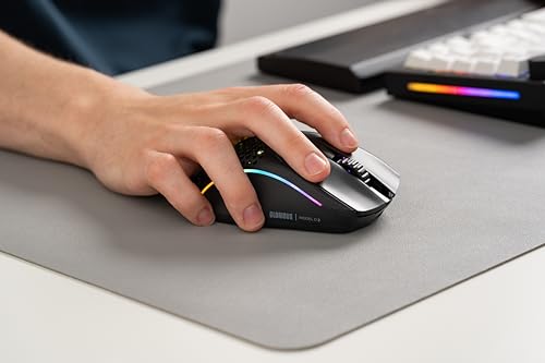 Glorious Gaming Model D Wired Gaming Mouse - 68g Superlight Honeycomb Design, RGB, Ergonomic, Pixart 3360 Sensor, Omron Switches, PTFE Feet, 6 Buttons - Glossy Black