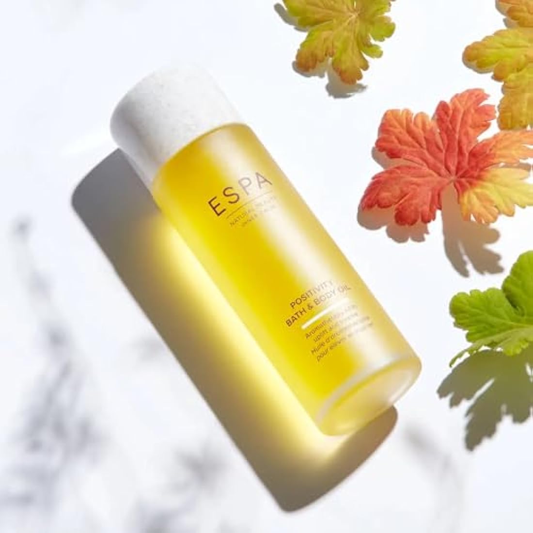 ESPA | Positivity Bath & Body Oil | 100ml | Jasmine, Rose Geranium & Gardenia | Aromatherapy, Essential Oils, Magnesium, Ashwagandha | Support Skin's Natural Moisture Barrier | Massage Oil
