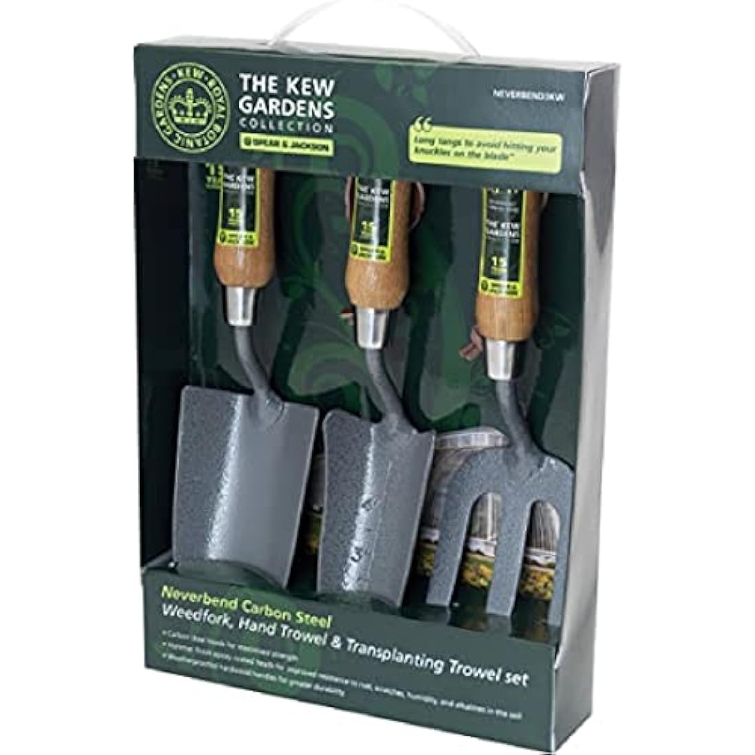 Spear & Jackson NEVERBEND3KW Kew Gardens Collection Neverbend Carbon 3 Piece Gift Set