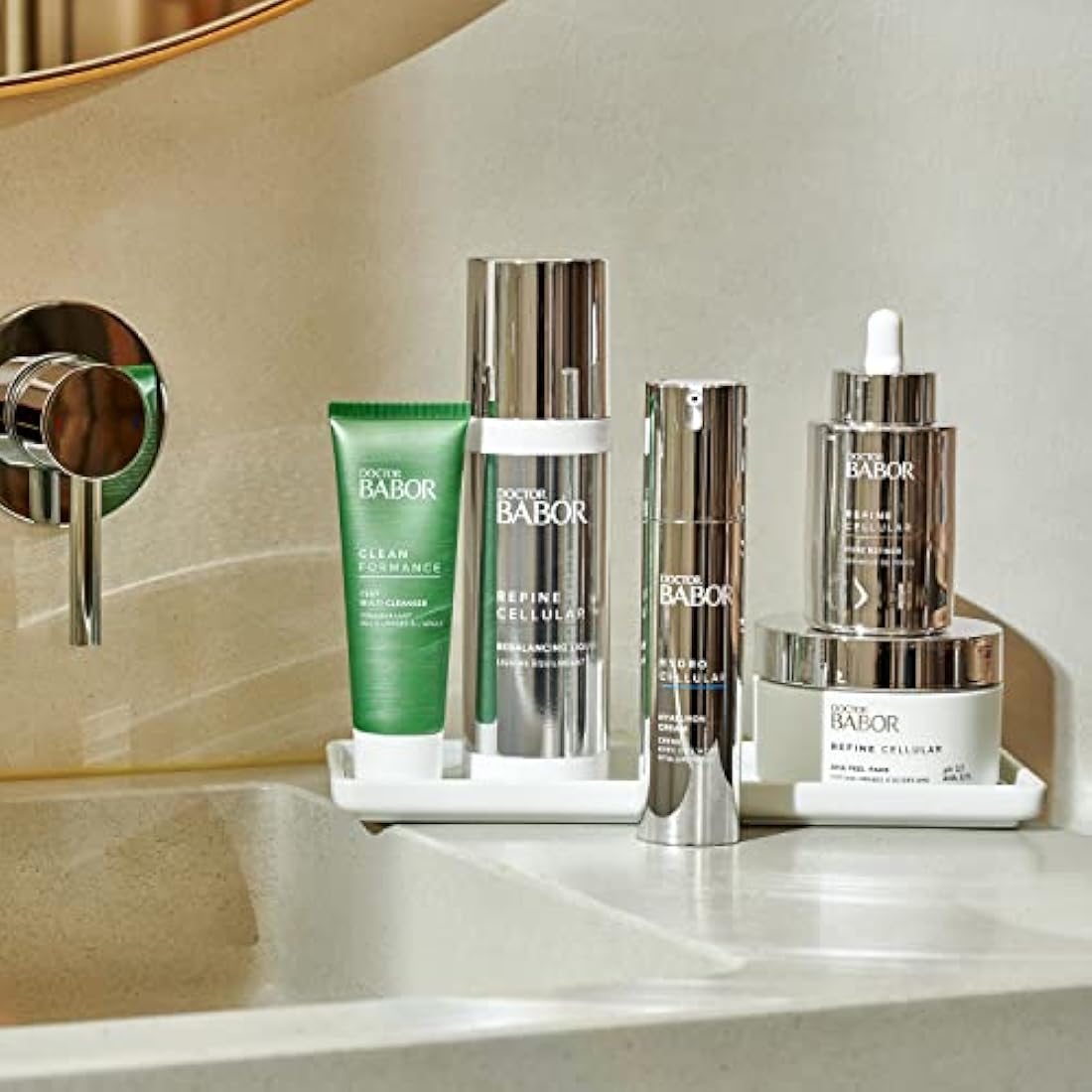 DOCTOR BABOR AHA Peeling Pads for Dull Skin with Large Pores, Fruit Acid Peeling, Without Alcohol, Vegan Formula, Smoother Skin, 60 Pieces