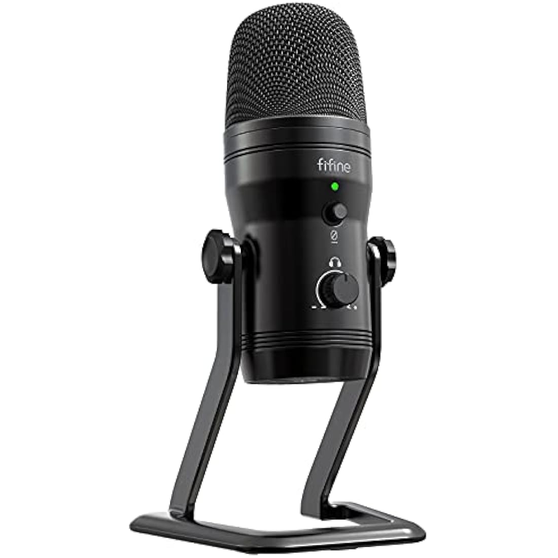 FIFINE Podcast Microphone Four Pickup Patterns USB Mic with Mute Button, Gain Knob& Monitoring Headphone Jack Computer Mic for Recording Instruments, YouTube, Gaming, Voice-Over,Vocal,Stream-K690
