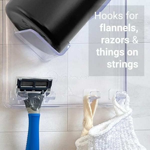 Shower Caddy 3XL (2 Pack) - Rustproof, No Drilling, No Suction Cups - Stores & Organises Large Shampoo & Conditioner Bottles - Bathroom Storage Rack