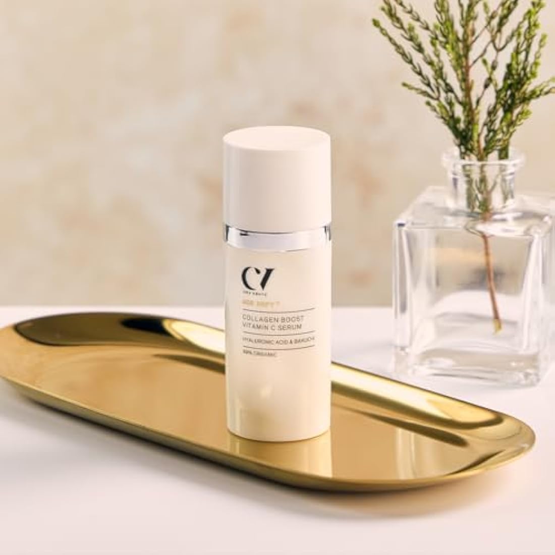 Green People Age Defy+ Collagen Boost Vitamin C Serum - Serum with Vitamin C - Paraben & Alcohol Free - Vegan, 30ml