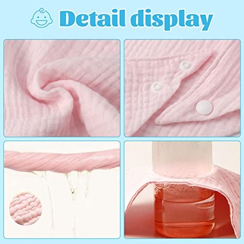 10 Packs Baby Bandana Dribble Bibs, Cotton Soft and Absorbent Drool Bibs with Adjustable Snaps