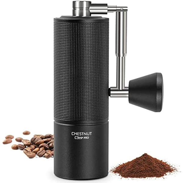 TIMEMORE Chestnut C3 ESP PRO Coffee Grinder Manual, Upgrade Integrated All-Metal Body, Hand Coffee Grinder with Folding Handle, for Espresso to French Press, Black
